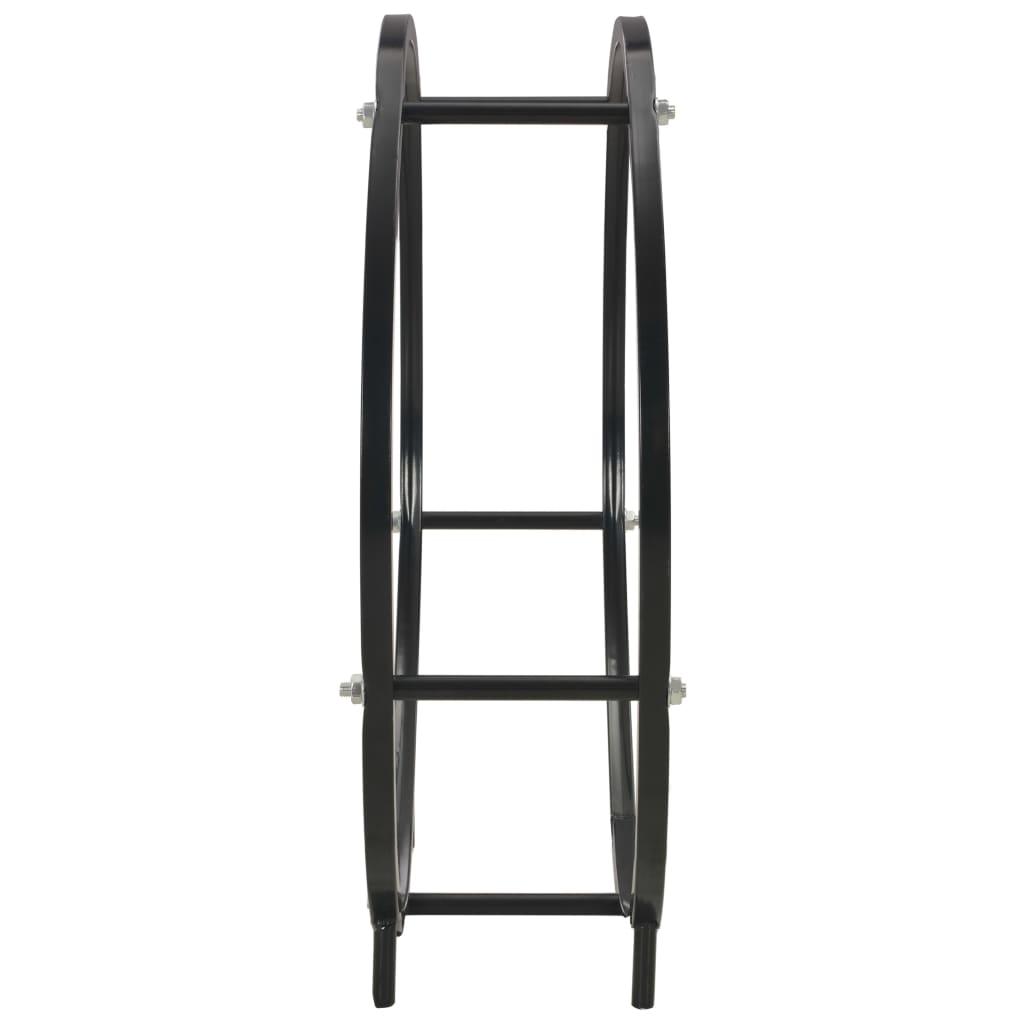 Firewood Rack Black 70x20x70 cm Steel