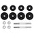 15 Piece Dumbbell set 20 kg Cast Iron