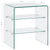 Coffee Table 50x40x56 cm Tempered Glass