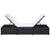 Sun Loungers with Cushions 2 pcs Poly Rattan Black