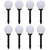 Outdoor Pathway Lamps 8 pcs LED 15 cm with Ground Spike