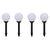 Outdoor Pathway Lamps 8 pcs LED 15 cm with Ground Spike