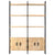 4-Tier Bookcase 124x30x180 cm Solid Mango Wood