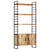 4-Tier Bookcase 80x30x180 cm Rough Mango Wood