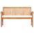 3-Seater Garden Bench with Cushion 150 cm Solid Acacia Wood