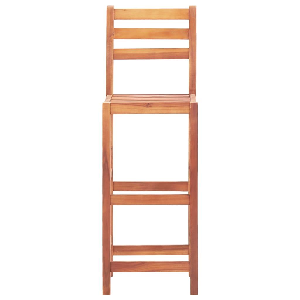 Bar Chairs 4 pcs Solid Acacia Wood