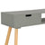 Console Table Grey 80x30x72 cm Solid Pinewood