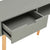 Console Table Grey 80x30x72 cm Solid Pinewood