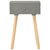 Bedside Tables 2 pcs Grey Solid Pinewood