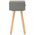 Bedside Tables 2 pcs Grey Solid Pinewood