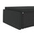 2 Piece Garden Lounge Set with Cushions Poly Rattan Black
