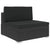8 Piece Garden Lounge Set with Cushions Poly Rattan Black