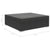 6 Piece Garden Lounge Set with Cushions Poly Rattan Black
