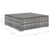 9 Piece Garden Lounge Set with Cushions Poly Rattan Grey