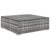 5 Piece Garden Lounge Set with Cushions Poly Rattan Grey