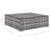 5 Piece Garden Lounge Set with Cushions Poly Rattan Grey
