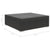 5 Piece Garden Lounge Set with Cushions Poly Rattan Black