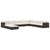 Sectional Middle Seat 1 pc with Cushions Poly Rattan Brown