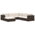 Sectional Corner Chair 1 pc with Cushions Poly Rattan Black