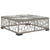 8 Piece Garden Lounge Set with Cushions Poly Rattan Grey