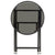 Tea Table Black 60 cm Poly Rattan and Tempered Glass