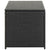 Garden Storage Box Poly Rattan 100x50x50 cm Black