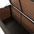 Garden Storage Box Poly Rattan 100x50x50 cm Brown
