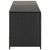 Garden Storage Box Poly Rattan 200x50x60 cm Black