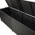Garden Storage Box Poly Rattan 200x50x60 cm Black