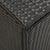 Garden Storage Box Poly Rattan 200x50x60 cm Black