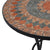Mosaic Bistro Table Orange/Grey 60cm Ceramic