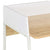Desk White and Oak 90x60x88 cm