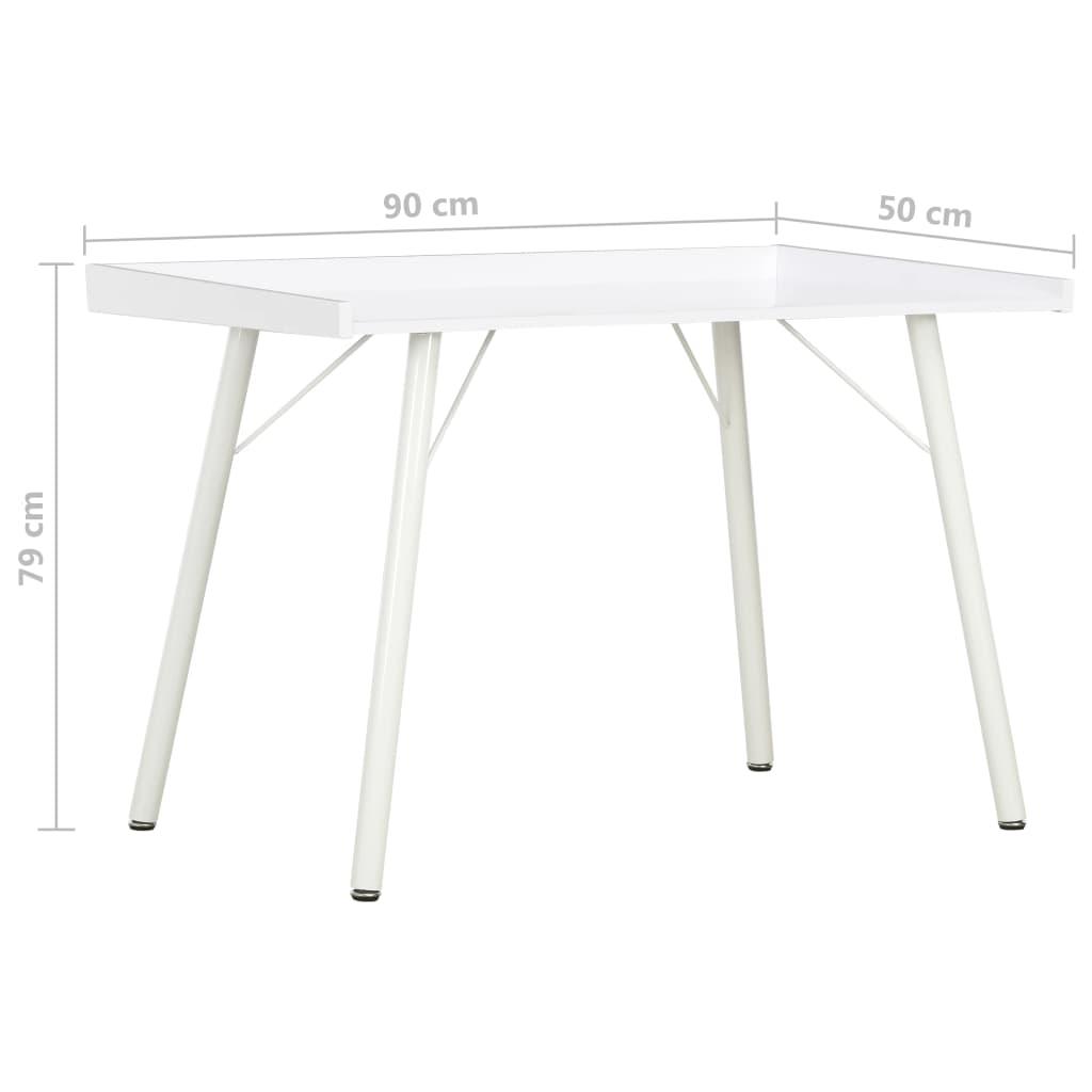 Desk White 90x50x79 cm