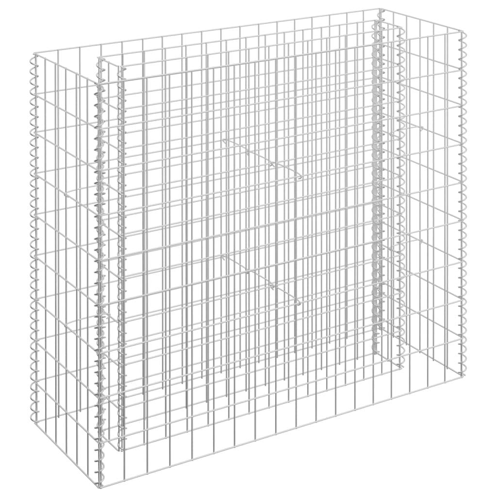 Gabion Raised Bed Galvanised Steel 90x30x90 cm