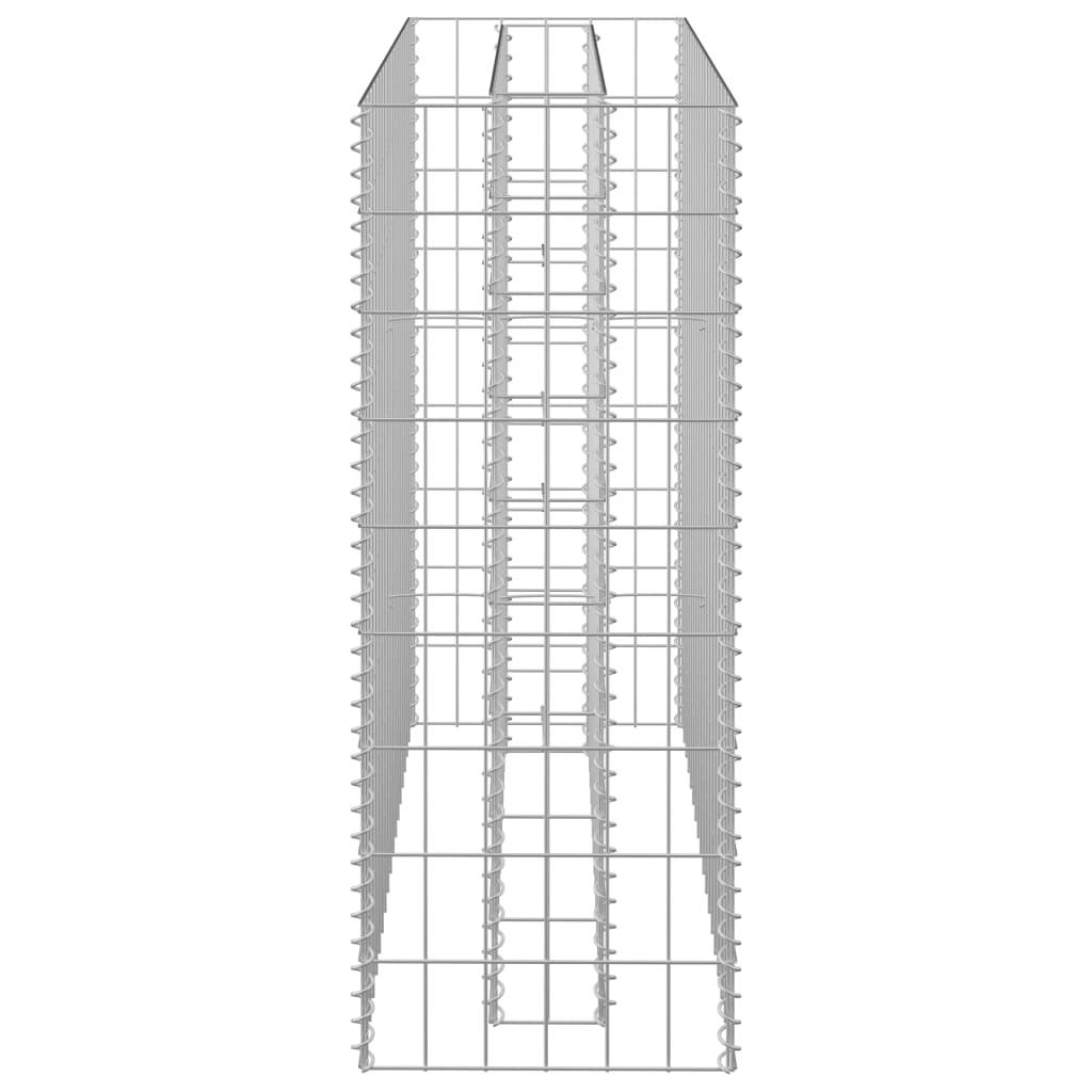 Gabion Raised Bed Galvanised Steel 90x30x90 cm