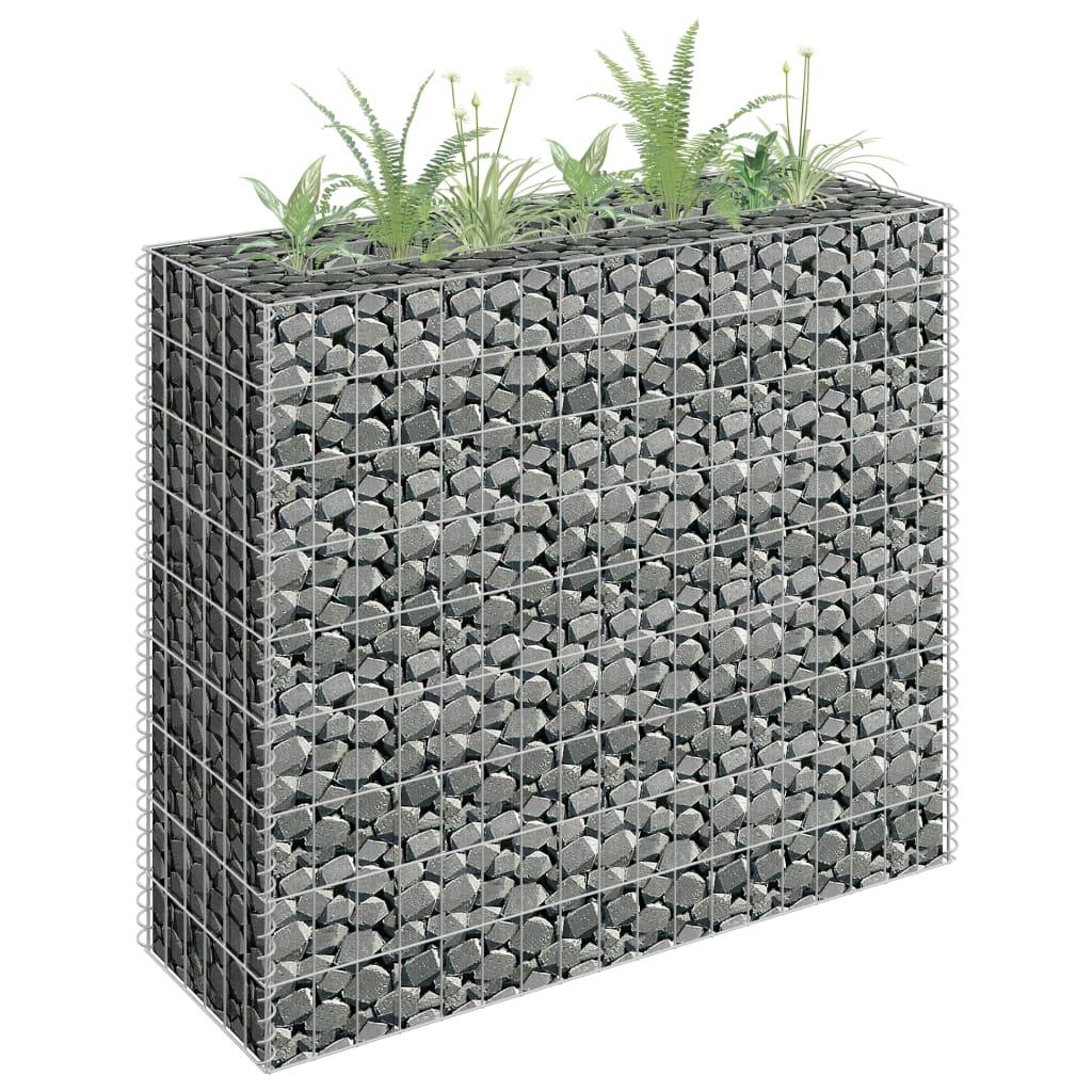 Gabion Raised Bed Galvanised Steel 90x30x90 cm