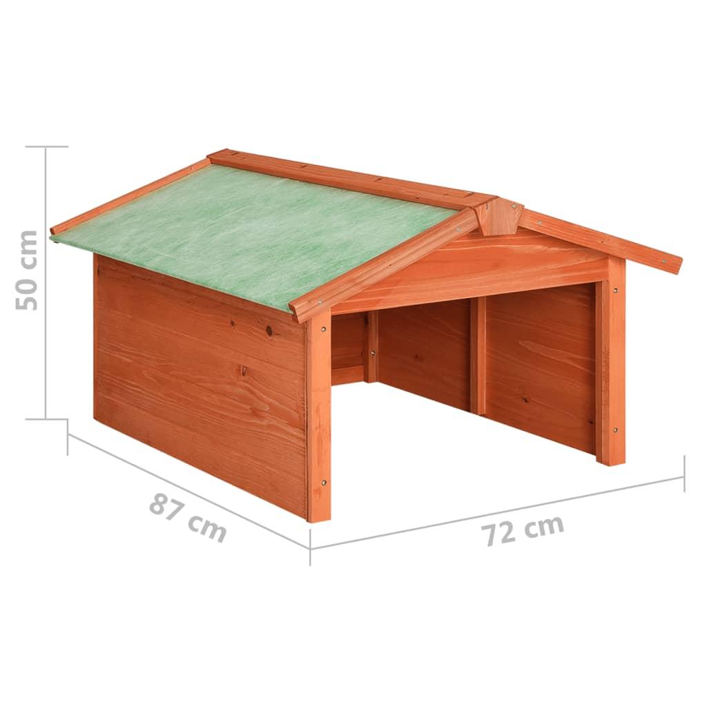 Robotic Lawn Mower Garage 72x87x50 cm Solid Firwood