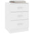 Bedside Cabinet White 38x35x56 cm Engineered Wood