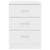 Bedside Cabinet White 38x35x56 cm Engineered Wood