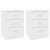 Bedside Cabinets 2 pcs White 38x35x56 cm Engineered Wood