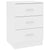 Bedside Cabinets 2 pcs White 38x35x56 cm Engineered Wood
