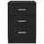 Bedside Cabinet Black 38x35x56 cm Engineered Wood