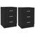 Bedside Cabinets 2 pcs Black 38x35x56 cm Engineered Wood