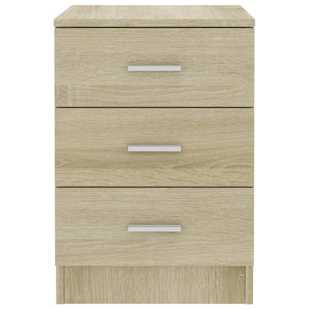 Bedside Cabinet Sonoma Oak 38x35x56 cm Engineered Wood