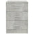 Bedside Cabinets 2 pcs Concrete Grey 38x35x56 cm Engineered Wood