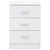 Bedside Cabinet High Gloss White 38x35x56 cm Engineered Wood