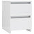Bedside Cabinets 2 pcs High Gloss White 30x30x40 cm Engineered Wood