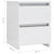 Bedside Cabinets 2 pcs High Gloss White 30x30x40 cm Engineered Wood