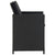 13 Piece Outdoor Dining Set with Cushions Poly Rattan Black