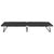 Folding Sun Lounger Black Steel